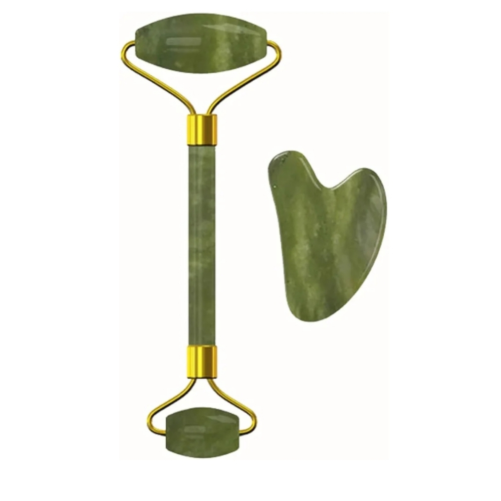 Green Jade Roller & Gua Sha Set